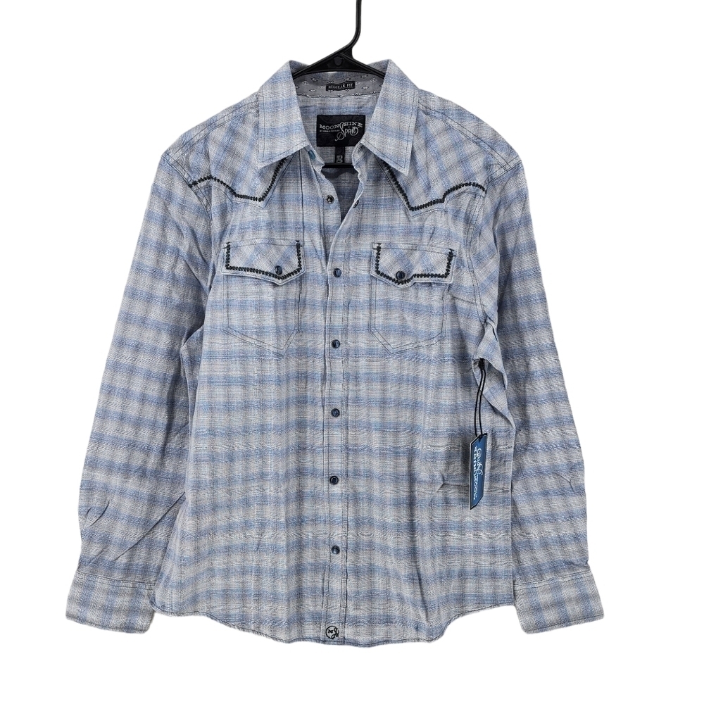 Moonshine Spirit By Brad Paisley Men's Plaid Button Down Shirt - S